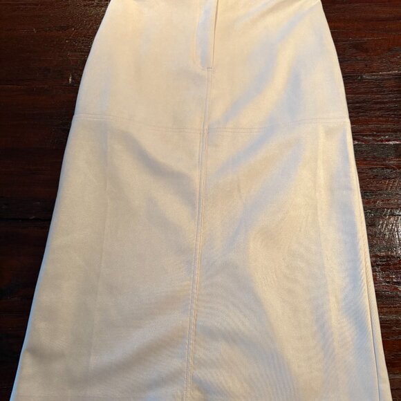 THML Suede Winter White Skirt - Picture 3 of 5